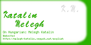katalin melegh business card